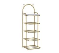 NTIYOU Étagères à Chaussures Étagère à Chaussures à 5 Niveaux étagère à Chaussures en métal Robuste étagère de Rangement de Chaussures for entrée Salon Chambre étagère à Chaussures Porte d'entrée
