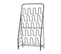 NTIYOU Étagères à Chaussures Étagère à Chaussures à 5 Niveaux, Organisateur de Rangement de Chaussures d'entrée, Pantoufles en métal, étagère à Chaussures Porte d'entrée(Black)