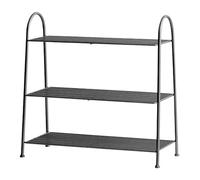 NTIYOU Étagères à Chaussures Étagère à Chaussures empilable à 3 Niveaux, étagère à Chaussures autoportante multifonctionnelle for l'entrée, étagère à Chaussures de Couloir Porte d'entrée(Black)