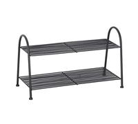 NTIYOU Étagères à Chaussures Étagère à Chaussures en métal, étagères de Rangement for Chaussures, for Salon, entrée, Couloir et vestiaire Porte d'entrée(Black,64 * 28 * 63cm)