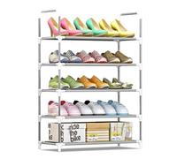 NTIYOU Étagères à Chaussures Étagère à Chaussures Multicouche Simple, Porte d'armoire à Chaussures en Tissu Non tissé, Organisateur de Rangement for l'entrée Porte d'entrée