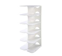 NTIYOU Étagères à Chaussures Étagère à Chaussures Multicouche, Support de Rangement de Chaussures, Armoire à Chaussures, Petite étagère à Chaussures for Couloir d'entrée Porte d'entrée(White,M)