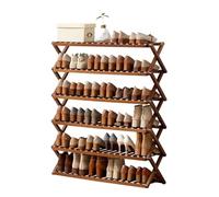 NTIYOU Étagères à Chaussures Étagère à Chaussures Pliante à 6 Niveaux, Rangement Simple, étagère à Chaussures Portable, Installation Gratuite, dortoir, Support à Chaussures à Domicile Porte d'entrée
