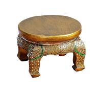 NTIYOU Petit tabouret à langer rond pour chambre à coucher, salon, entrée, tabouret créatif pour salon (taille M)