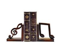 NTIYOU Presse-Livres Serre-Livres décoratifs Serre-Livres 2 pièces Note de Musique décor d'étagère Serre-Livres en résine Bouchons de Livres Peints à la Main Bookend