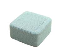 NTIYOU Repose-pieds carré ottoman - Tabouret à langer tissé - Tabouret bas pour chambre à coucher - Tabouret créatif - Bleu