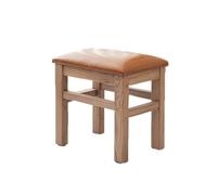 NTIYOU Repose-pieds moderne pour salle de bain - Tabouret rectangulaire en bois - Tabouret à langer pour salon