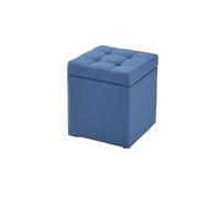 NTIYOU Repose-pieds multifonction en tissu pour le rangement des chaussures, tabouret portable pour canapé, dortoir, salon, chambre à coucher, salon (bleu)