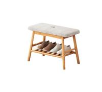 NTIYOU Repose-pieds pour canapé, tabouret à langer en tissu de coton, repose-pieds rectangulaire pour chambre à coucher, cuisine, salon, tabouret créatif (Blanc Chine)