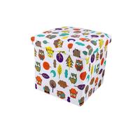 NTIYOU Tabouret de rangement pliable pour adulte - Multifonctionnel - Carré - Tabouret à langer Ottoman pour chambre à coucher