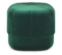 NTIYOU Tabouret Tabouret Bas Pouf Confortable Repose-Pieds Portable Maquillage Vanity Canapé Siège de Pique-Nique Polyvalent Gain de Place CubesMax Vert Foncé Salon