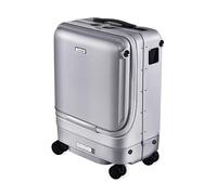 NTIYOU Valise Bagage à Main Intelligent Automatique Suivre Valise Alarme valises avec Roues sécurité antivol Bagages Grande capacité Équipement de Voyage(Silver-)