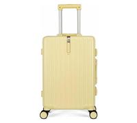 NTIYOU Valise Bagage à Main Valise de Rangement Grande capacité Bagage Abs léger 4 Roues universelles Bagage d'embarquement Dur Équipement de Voyage(Yellow,28 inches)