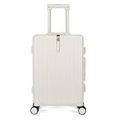 NTIYOU Valise Bagage à Main Valise de Rangement Grande capacité Bagage Abs léger 4 Roues universelles Bagage d'embarquement Dur Équipement de Voyage(White,26 inches)