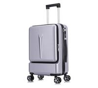 NTIYOU Valise Bagages à Main valises à roulettes Avant de Commencer à concevoir des Bagages de Grande capacité valises for Hommes et Femmes Équipement de Voyage(Sliver,24inch)