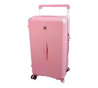 NTIYOU Valise Valises à roulettes 26 Pouces, Grande capacité, Bagage à Main, Chariot élargi, résistant à l'usure, Serrure à Combinaison Équipement de Voyage(Pink)