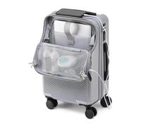 NTIYOU Valise Valises à roulettes Bagage à Main avec Poches Avant Valise avec Port USB Bagage de Rangement de Grande capacité Équipement de Voyage(26in)