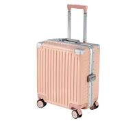 NTIYOU Valise Valises à roulettes Bagage à Main de Grande capacité Valise résistante à l'usure Bagage à cloison Amovible Équipement de Voyage(Pink,46 * 40 * 22CM)