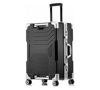 NTIYOU Valise Valises à roulettes Bagages de Grande capacité sûrs et fiables TSA Douane Serrure Valise Bagages à Compression Équipement de Voyage(Black,75 * 49 * 28CM)