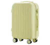 NTIYOU Valise Valises à roulettes Bagages Portables Stockage de Grande capacité valises à Coque Rigide sécurité Serrure à Combinaison Bagage à Main Équipement de Voyage(Yellow-,20 inch)