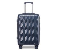 NTIYOU Valise Valises à roulettes Grande capacité Doublure Bagage Bord Dur Bagage à Main Portable Serrure à Combinaison valises Équipement de Voyage(Blue,20 in)