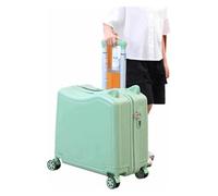 NTIYOU Valise Valises à roulettes Mignon Mode Bagages Grande capacité embarquement Bagage à Main résistant à l'usure Combinaison Serrure Valise Équipement de Voyage(Green,43 * 46 * 22CM)