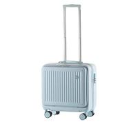 NTIYOU Valise Valises à roulettes universelles, Petit Bagage à Main, Couverture Avant à 180 degrés, Valise entièrement Ouverte, Serrure à Combinaison Équipement de Voyage(Blue,48 * 45 * 24CM)