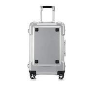 NTIYOU Valise Valises Extensibles Bagages épais à Double Roue valises à Coque Rigide de Grande capacité avec Roues Bagage à Main léger Équipement de Voyage(Silver,28in)