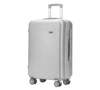 NTIYOU Valise Valises résistantes à l'usure for Bagages d'affaires, valises Portables de Grande capacité avec roulettes Équipement de Voyage(Silver-)