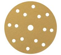 NTools HMF 7 Disque abrasif 150mm avec 15 Trous, Grain 120 | Disque poncage 150mm pour ponceuses excentriques avec ⌀ de plateau de ponçage 150 mm | Grain 120 | 10 pièces