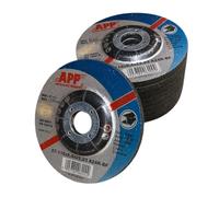 NTools SDSS - 5 x disque a meuler 115 x 6,4 x 22,23 mm pour meuleuse d'angle | Tourets à meuler, meule affutage | Forme FEPA 27 (centre déprimé), épaisseur 6,4 mm | Lot de 5 pièces