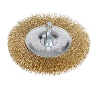 NTools Wire Brush 100P - Brosse métallique pour perceuse ou visseuse électrique | Brosse rotative circulaire métallique sur tige hexagonale | Diamètre de la brosse - Ø 100 mm
