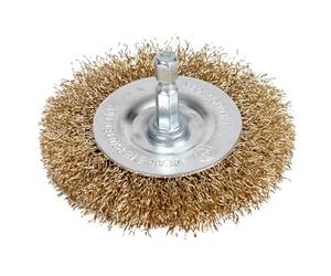 NTools Wire Brush 75P - Brosse métallique pour perceuse ou visseuse électrique | Brosse rotative circulaire métallique sur tige hexagonale | Diamètre de la brosse - Ø 75 mm