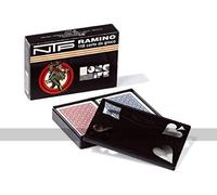 NTP 00010 - Ramino Long Life - Jeu de Cartes - Bleu/Rouge