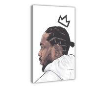 NTRECS Kendrick Lamar Poster sur toile minimaliste - Décoration pour chambre à coucher, bureau, chambre à coucher, bureau, cadeau - 40 x 60 cm