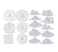 NTRUXZP 2 pcs Suncatcher Sticker,Anti Collision Arc-en-Ciel Fenêtre,Suncatcher Sticker Fenetre,Anti-collision Statique arc-en-ciel,Rainbow Prism Autocollant en Verre,Non adhésifs,pour Fenêtres Verre