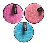 NTRUXZP 3 Pièces Eponge Demaquillant Lavable,Disque Demaquillant Reutilisable Tampons Démaquillants Éponge Lingettes Démaquillage Microfibre Visage démaquillant lavable kit