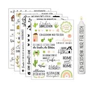 NTRUXZP 5 Pièces transferts d'autocollants pour bougies, autocollants DIY Home, bougies, céramique, verre, bois, stickers