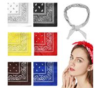 NTRUXZP 6 Pièces Lot de Multifonctions Multicolores Couvre-chef Bandana Cyclisme Bandeau à la main pour adultes et enfants, Bandana Classique, Hair Band
