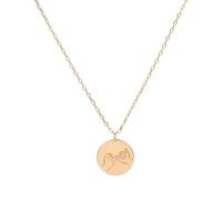 NTRUXZP Collares para mujer con colgante oro color,Collar acero inoxidable,Regalo personalizado para mujer, niña, mejor amiga
