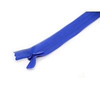 NTS Nähtechnik 1 fermeture éclair en plastique, cachée, spirale de 3 mm, non séparable (bleu, 50 cm)