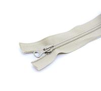 NTS Nähtechnik 1 fermeture éclair en plastique, spirale de 5 mm, divisible (beige foncé, 50 cm)