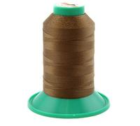 NTS Nähtechnik Fil à coudre - 1000 m - 60 couleurs au choix - Fil pour cuir (marron)