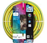 NTS YELLOW 1/2"" (12,5 mm) 20 m Tuyau d'Arrosage pour Jardins pour Utilisation Intensive, avec Lance à Débit Réglable et Raccords