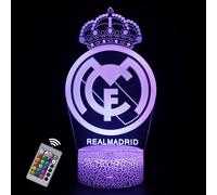 NTUPGD 3D Lampe Ballon de Foot Nuit Lumière 16 Couleurs Changement USB Power Comme Décoration Football veilleuse pour Garçons Filles Enfants Bébé