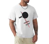 NTUSLFPG Tops Men t Shirt Kino Russian T-Shirt Short t-Shirt White XXL