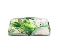 NTVOWPZO Grande trousse à crayons aquarelle verte pour bureau petite pochette à fermeture éclair pour crayons, Argent, One Size, Trousse à crayons