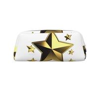 NTVOWPZO Grande trousse à crayons avec étoile dorée pour le bureau, petite pochette à fermeture éclair pour crayons, Argent, One Size, Trousse à crayons