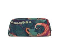 NTVOWPZO Grande trousse à crayons avec fermeture éclair pour crayons Motif pieuvre abstraite