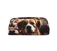 NTVOWPZO Grande trousse à crayons avec fermeture éclair pour le bureau, Or, One Size, Trousse à crayons